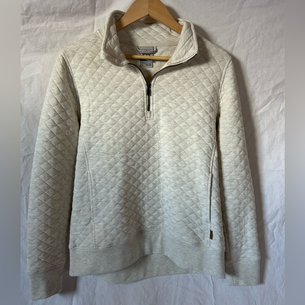 Avalanche Cream Quilted Cowl Sweater
